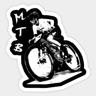 mtb downhill xco Sticker